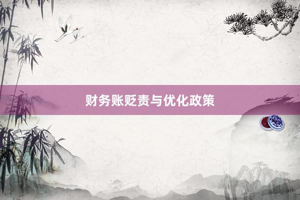 财务账贬责与优化政策
